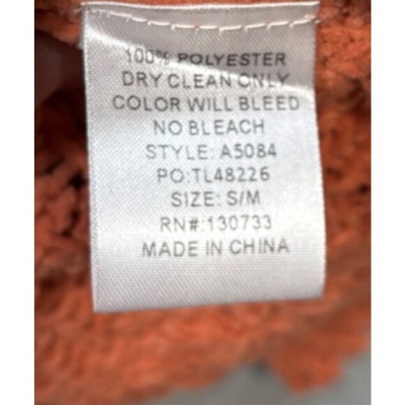 Umgee Womens Knit Cardigan Sweater Open Front Coral Cable Knit Short Sleeve S/M - Picture 4 of 6